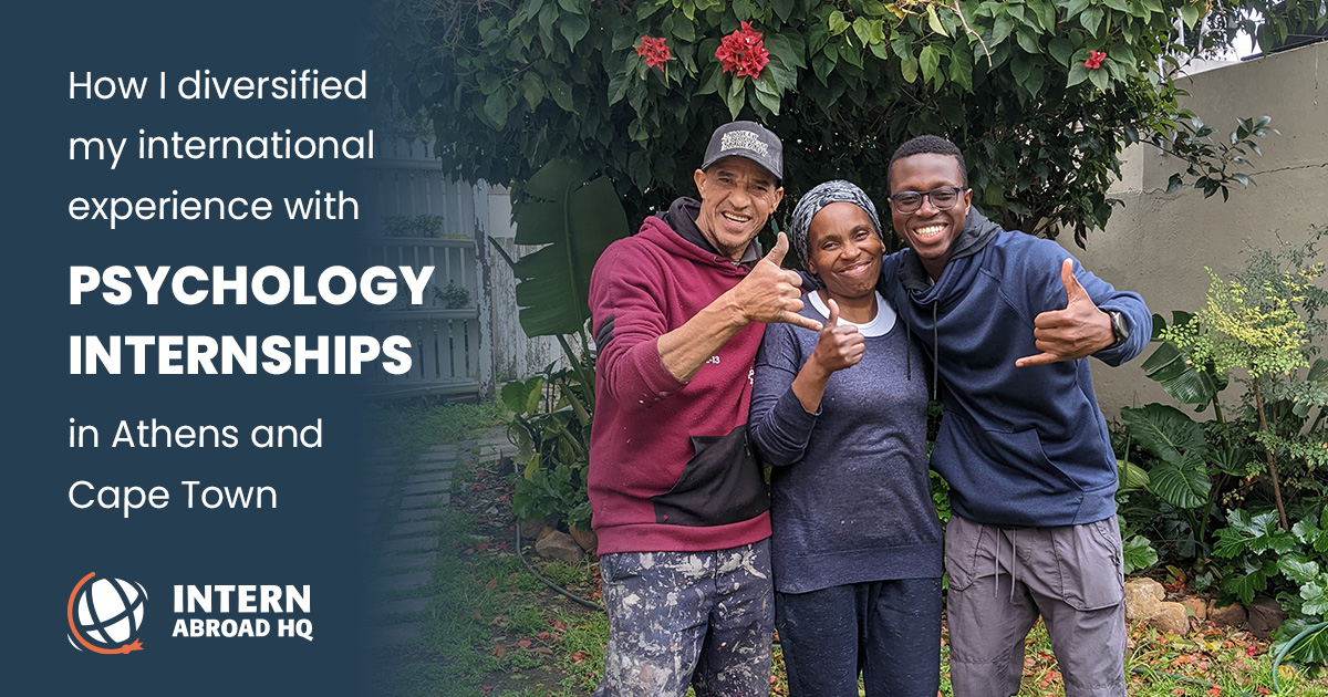 How I diversified my international experience with Psychology internships in Athens and Cape